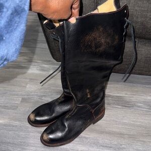 Bed Stu Black Heeled Boots
